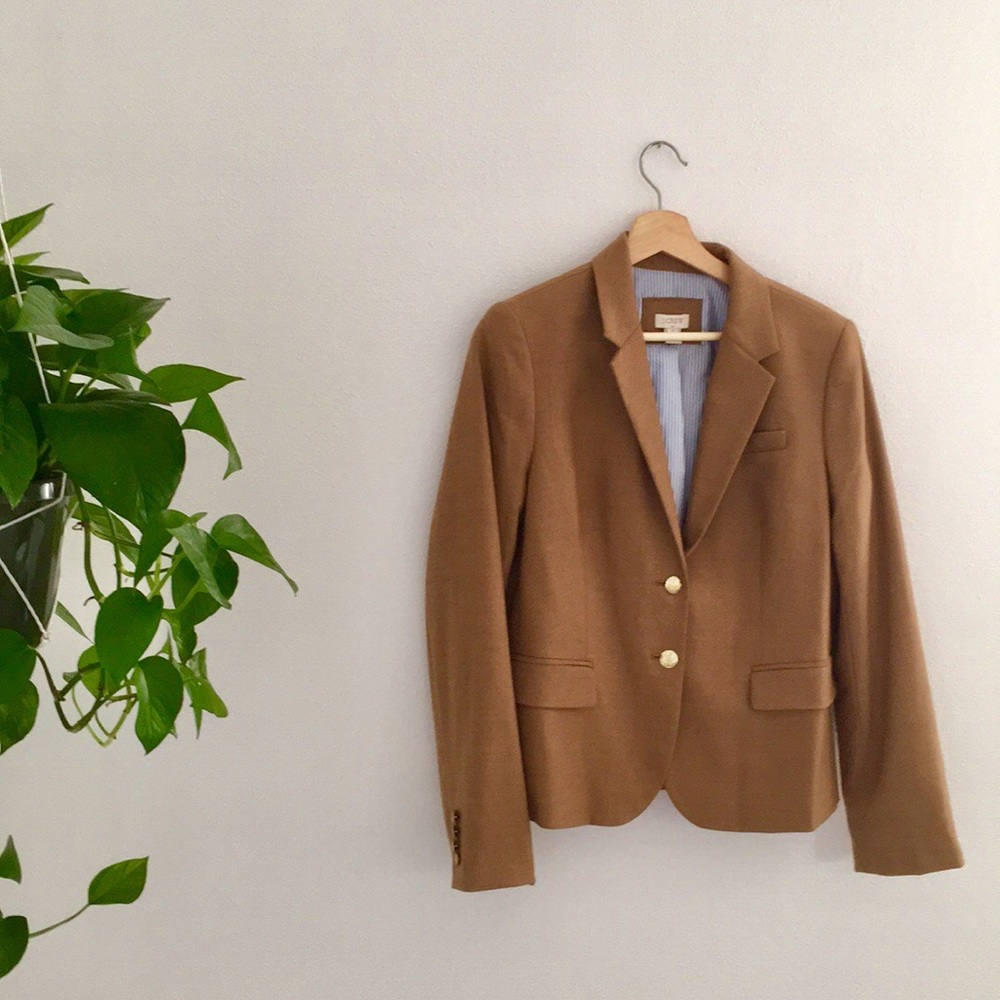 J.Crew Schoolboy Blazer in Camel, Size 12